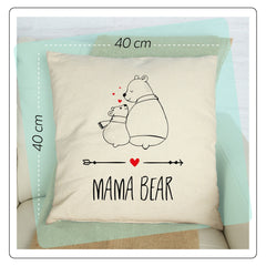 MAMA bear cushion, Gift for mum, Mother's day present, Mummy pillow, Mother bear