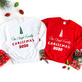 Matching Family Christmas jumper with the last name, Christmas 2021, Festive family set