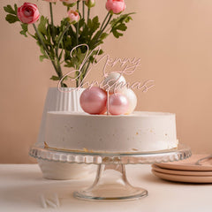 Merry Christmas Cake Topper, Christmas Cake Decoration, Xmas Table Décor