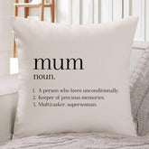 Mum Dictionary Definition cushion cover, Mother's Day Gift with names