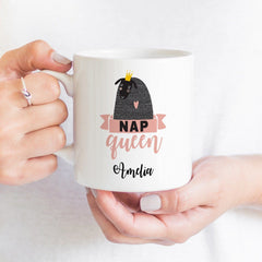 Nap Queen mug, Sleep Queen, Lazy, Funny Nap Mug, Gift for her, Aunt sister daughter gift