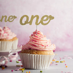 One cupcake topper. 12 pieces. First birthday one concept, Winter Onederland, 1st Birtyday