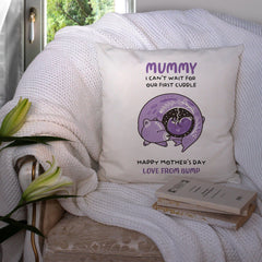 Our First Cuddle Cushion, Love From The Bump Gift, Pillow, First Mother'S Day Gift, New Mum