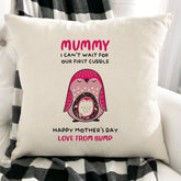 Our First Cuddle Cushion, Love From The Bump Gift, Pillow, First Mother'S Day Gift, New Mum