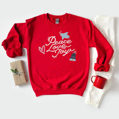 Peace, love, joy Christmas jumper, Unisex Adult & Kids sizes, Be kind Xmas gift