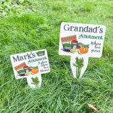 Personalised Allotment Sign, Gift for her him, Grandma's Mum's Dad's Vegetable Garden Marker Decor