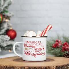 Personalised Christmas hot chocolate mug, Gift for kids, North Pole Mug