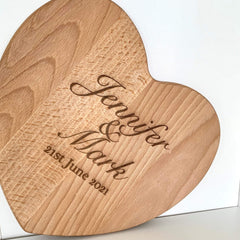 Personalised couple name engraved wooden chopping board, Cheese board, new home
