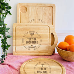 Personalised Custom Engraved Wooden Chopping Board, Your Text Or Your Logo, Meat Board, Gift For Him Her
