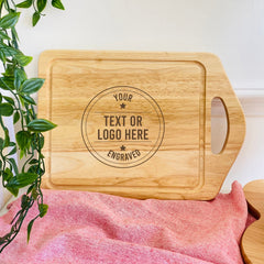 Personalised Custom Engraved Wooden Chopping Board, Your Text Or Your Logo, Meat Board, Gift For Him Her