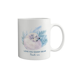 Personalised Daddy Bear Mug With Name, Gift For Dad, Father'S Day Gift Papa Dada Bear, First Fathers Day Present