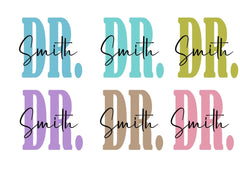 Personalised doctor mug with last name, Thank you gift, New DR present