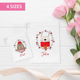 Personalised drawstring gift bag, Easy way to wrap your gifts, Kids Christmas favor bag