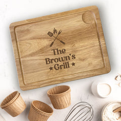Personalised Engraved Wooden Chopping Board, Daddy'S Grill Gift, Meat Board, Father'S Day Gift
