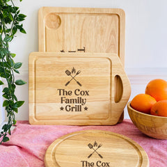 Personalised Engraved Wooden Chopping Board, Daddy'S Grill Gift, Meat Board, Father'S Day Gift