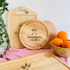 Personalised Engraved Wooden Chopping Board, Daddy'S Grill Gift, Meat Board, Father'S Day Gift