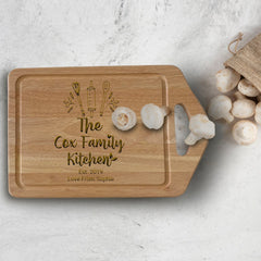 Personalised Engraved Wooden Chopping Board, Gift For Mum Dad Cheese Board, Mother'S Day Father'S Day
