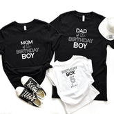 Personalised family matching birthday t-shirt with name