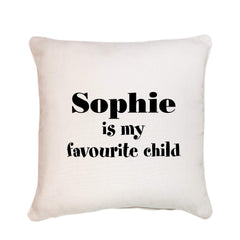 Personalised favourite child cushion with child name, Personalised Mother's Day Father's day Gift