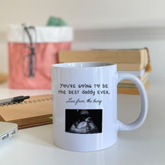 Personalised First Father's Day Gift From The Bump Mug, Baby Ultrasound Gift, 1St Father's Day Gift