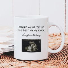Personalised First Father's Day Gift From The Bump Mug, Baby Ultrasound Gift, 1St Father's Day Gift