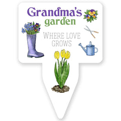 Personalised Garden Sign, Gift for her him, Grandma's Mum's Dad's Garden Decor Sign with Floral design