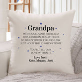 Personalised Grandad Hug Cushion Cover, Suitable Dad Uncle Granda Gift, Christmas Birthday Present