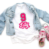Personalised kids birthday t-shirt, childrens top, boys t-shirt, girls t-shirt