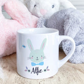 Personalised Kids Mug with name, Rabbit Mug, Easter Bunny Birthday Gift For Kids