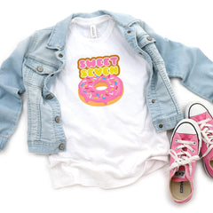 Personalised kids sweet birthday t-shirt, sweet seven, sweet eight, sweet six etc, childrens top