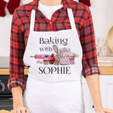 Personalised kitchen apron with name, Christmas Gift for her, Housewarming Gift