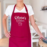 Personalised Kitchen Apron With Name Christmas Gift For Her Housewarming Mother's Day