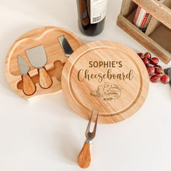 Personalised Laser Engraved Cheeseboard, Birthday Christmas Gift For Him Her Daddy Grandad Mum