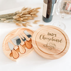 Personalised Laser Engraved Cheeseboard, Birthday Christmas Gift For Him Her Daddy Grandad Mum