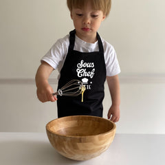 Personalised Matching Dad Kids Apron, Father's Day Christmas Birthday Gift For Dad