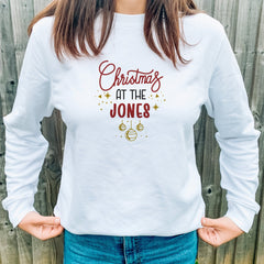 Personalised Matching Family Christmas Sweatshirt, Qty 1, Eco - Sustainable