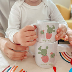 Personalised Matching Family Mug, Funny Mummy and Baby Mini Universe Fruits, Mama and Me Matching gift