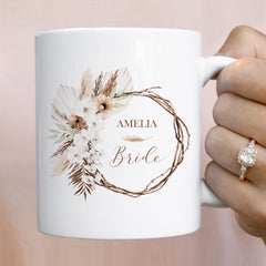 Personalised Mother Of The Bride Mug, Wedding Gift For Maid Of Honour, Bridesmaids, Team Bride Mug