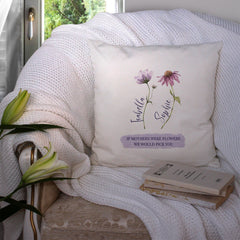 Personalised mum cushion with children names, If mothers were flowers, Personalised Mother's Day gift