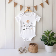 Personalised My First Halloween Bodysuit With Name And Date, 1St Halloween Outfit For Boys Or Girls