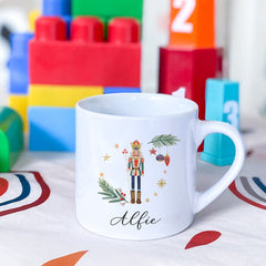 Personalised Nutcracker Christmas Kids Mug with child's name