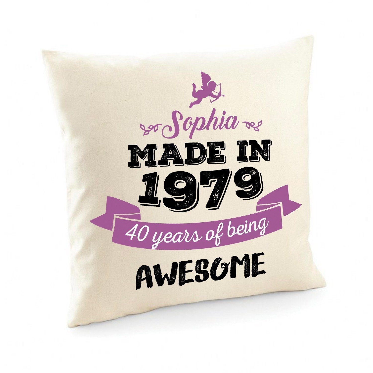 Personalised Special Birthday Cushion Cover, Suitable for All Ages