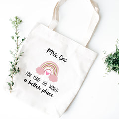 Personalised Thank You Gift, Teacher Doctor Nurse Dentist Tote Bag, Appreciation Gifts