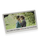 Personalised Wallet Insert Photo Card, Husband Gift, Custom Gifts for Him for Her