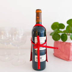 Personalised Wine Apron With Your Text, Merry Christmas Gift For Wine Lover