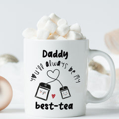 Personalised you'll always be my best - tea mug Tea lover gift for mum dad friend