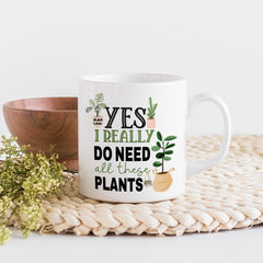 Plant Lovers Gift, Plant Mum Plant Lady Coffee Mug, Houseplant Tea Cup
