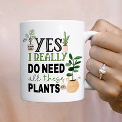 Plant Lovers Gift, Plant Mum Plant Lady Coffee Mug, Houseplant Tea Cup