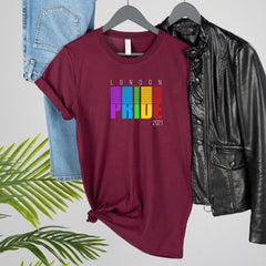 Pride t-shirt with date and city, UNISEX Rainbow tee, Pride gift, LGBTQ flag tshirt, Gay lesbian
