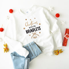 Red Christmas Jumper, Unisex Adult & Kids Sizes, Festive Family Sweatshirt
